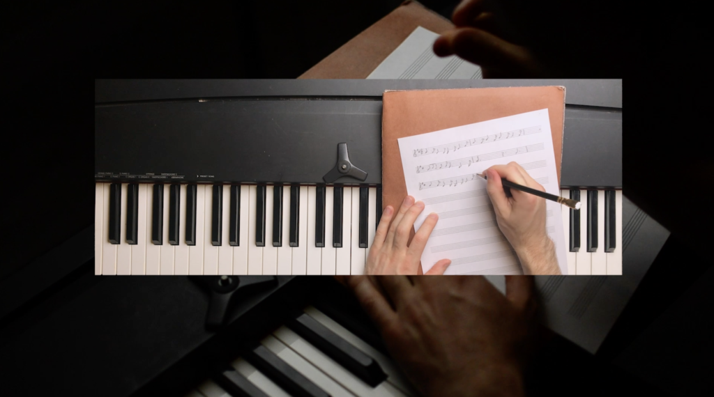 Writing music notation