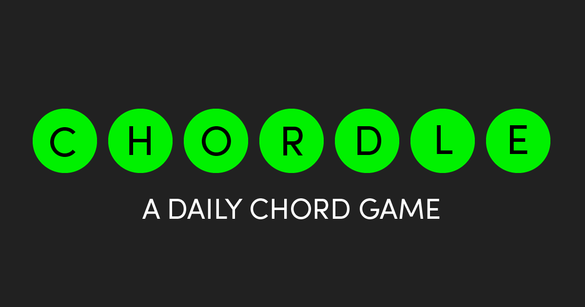 Chordle: A Daily Chord Game